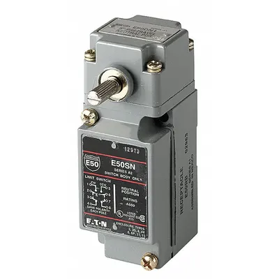 EATON Plug-In Limit Switch: 29 mm Mounting Hole Vertical Center to Center Distance, 90° - Roller Lever-Arm Limit Switches