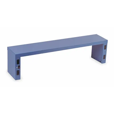 STANLEY VIDMAR Shelf Riser: 72 in Overall Wd, 12 in Overall Dp, Blue, Steel - Risers for Workbenches