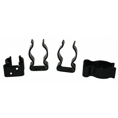 ZICO Standard Spring Clip: 9/64 in Peg Hole, 1 1/8 in x 1 1/8 in x 5/8 in, Screw-In - Spring Clips for Round-Hole Pegboard