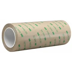 This differential adhesive transfer tape features a 300MP+ face adhesive and a 300LSE back adhesive on a polycoated kraft paper liner. Supplied as a 2-pack, it provides a permanent bond for applications such as bonding foam, gaskets, and trim where one side requires high adhesion and the other needs low-surface-energy bonding.