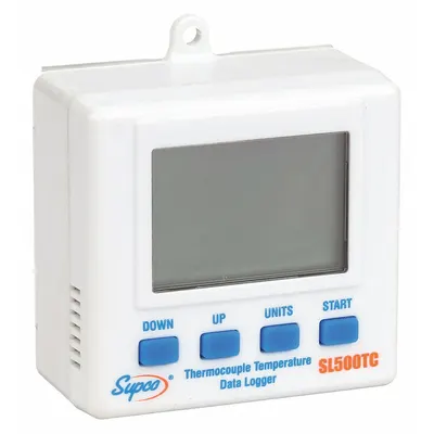 Supco Data Logger: -5°F to 131°F, -20°C to 55°C, SL500TC, Temp, 131°F Max Dew Point Measured - Temperature Data Loggers