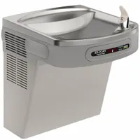 ELKAY Drinking Fountain: On-Wall, 19 13/16 in Ht, Sensor, 8 gph @ 50°F, Gray, Vinyl Clad Steel (MPN LZO8L)
