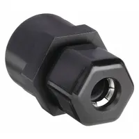 This polypropylene compression tube fitting connects 1/4 in OD tubing to 1/8 in FNPTF pipe threads. The Compression x FNPTF adapter is FDA approved for use in sanitary fluid handling systems. Suitable for applications requiring contamination control in food, beverage, pharmaceutical, and chemical processing