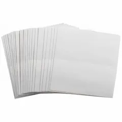 Clear polyester overlaminating sheet, 4 1/2 in Ht by 4 1/2 in Wd. Used to protect printed labels from abrasion, chemicals, and moisture in industrial environments such as electrical panels, instrumentation, and asset identification.