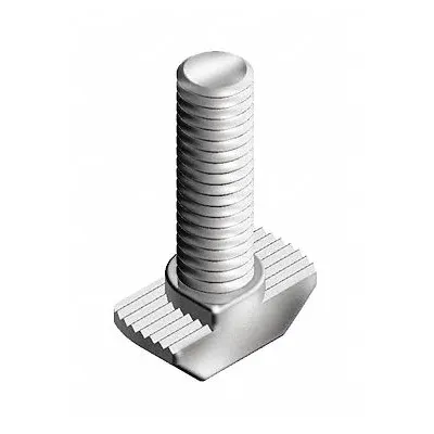 FATH INC. Hammer Bolt: 5/16"-18 Size, 1 in Thread Lg, For 0.4 in Slot Wd, 15 Series/40 Series - Drop-In T-Slot Studs