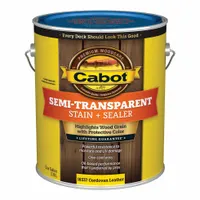 CABOT Wood Stain and Sealer: Exterior, Oil, 1 gal Container Size, Wood, Flat, Cordovan Leather (MPN 140.0016337.007)