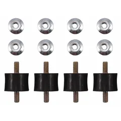 This isolator kit is designed to reduce vibration and noise in HVACR equipment by isolating compressors or fans from the mounting surface. It is used in commercial refrigeration and air conditioning systems to protect components and extend equipment life.