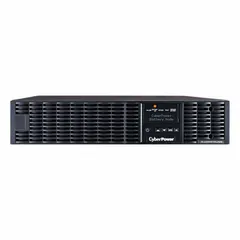 Single-phase online double-conversion UPS with 2,200 VA power rating. Accepts 100-125 V AC input via 5-20P plug. Provides continuous power conditioning and battery backup for sensitive electronics in server rooms, network closets, and industrial control systems.
