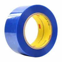 3M Film Tape: 2 in Wd, 72 yd Lg, 3.4 mil Thick, Polyester Film, Silicone, Blue (MPN 92778)