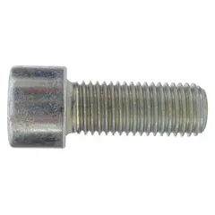 This M16x35 steel bolt is a metric fastener used in material handling equipment such as conveyor systems and pallet jacks. It is designed to secure components in industrial machinery requiring a 35 mm length bolt with M16 thread.