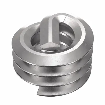 HELI-COIL Helical Insert: Tanged Tang Style, Free-Running, #4-40 Thread Size - Free-Running Tanged Helical Inserts