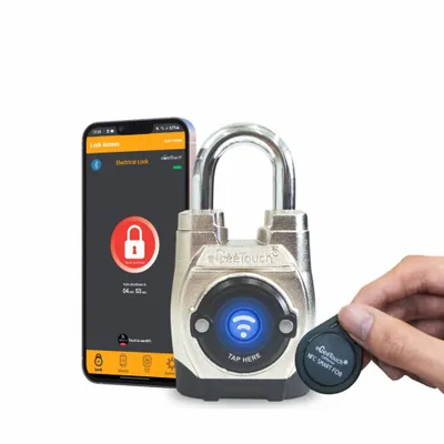EGEETOUCH Standard Shackle Bluetooth Padlock - Standard Shackle Bluetooth Padlocks