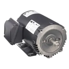 This Dayton 3-phase AC motor features a C-face with rigid base mounting and an open drip-proof enclosure. Rated 2 hp at 1740 RPM, it operates on 230/460V AC with full load current of 5.38/2.69 A at 60 Hz. Suitable for general purpose industrial applications such as pumps, fans, conveyors, and compressors.