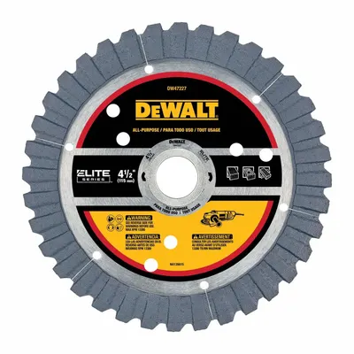 DEWALT Diamond Saw Blade: 4 1/2 in Blade Dia - Multi-Material Blades