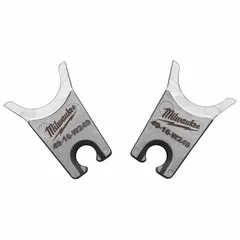 Replacement crimping die set for use with MILWAUKEE model 2678-20. Includes upper and lower dies in two sizes for electrical wire and cable crimping applications.