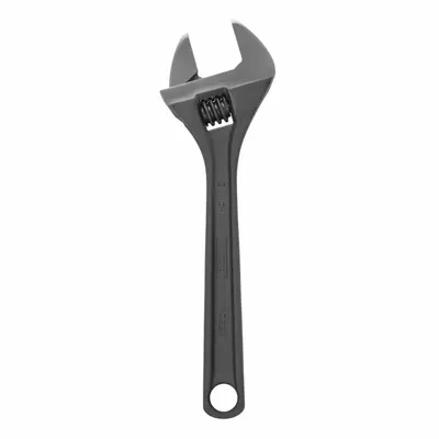 PROTO Adjustable Wrench: Alloy Steel, Black Oxide, 8 5/32 in Overall Lg - General Purpose Adjustable Wrenches
