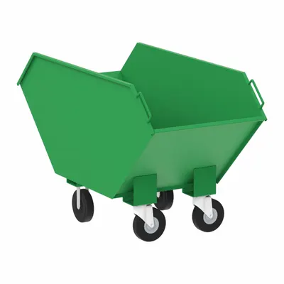 VALLEY CRAFT General Purpose Hopper Truck, 14 cu ft, 2,000 lb Capacity, Green - General Purpose Hopper Trucks