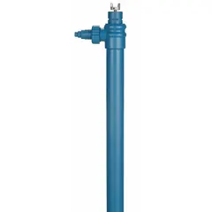 This drum pump tube assembly is constructed of polypropylene for chemical resistance. It features a 2-inch inlet size and a 48-inch maximum suction tube length. The discharge connection is a hose barb. Suitable for transferring fluids from drums or barrels in industrial and chemical processing applications.