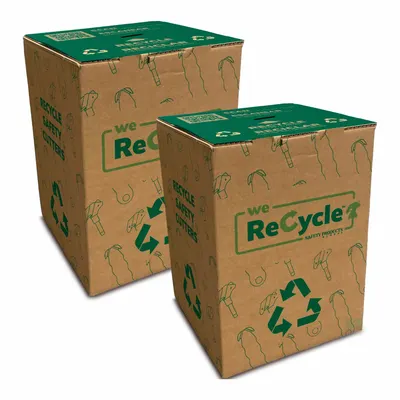 KLEVER Blade Disposal Unit: Safety Cutter Recycling Container - Blade Disposal Containers