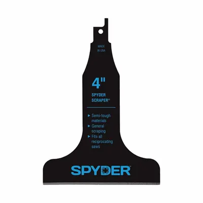 SPYDER Reciprocating Saw Scraper Attachment 4-Inch: Reciprocating Saw Compatible - Reciprocating Saw Scraper Blades