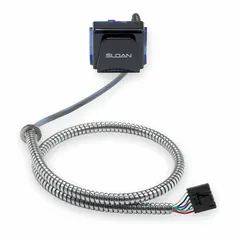 Sensor assembly for SLOAN EBF-625 and EBF-665 series electronic faucets. Includes retainer for PC board assembly. Used to restore touchless operation in compatible faucets.