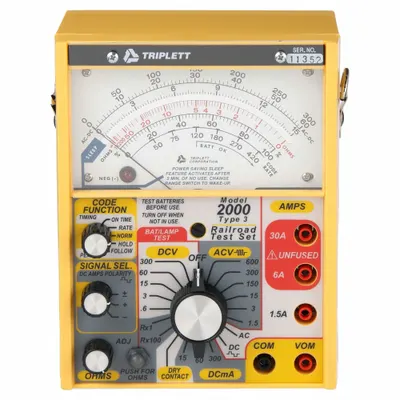 TRIPLETT Analog Multimeter: 600 V Max AC Volt Measurement - Analog Multimeters