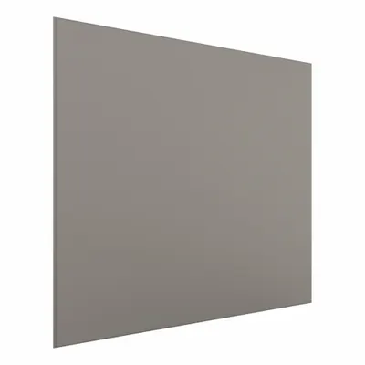 HADRIAN Partition Panel: Stainless Steel, Powder-Coated, Light Gray, 58 in Ht, 55 in Wd - Panels & Panel Posts for Bathroom Partitions