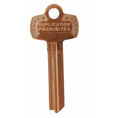 Brass key blank with nickel-plated finish for duplicating keys used in BEST locks with TC keyway and Key ID KS473. Features 7 pins. Suitable for commercial and institutional door lock systems.