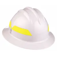 BULLARD Wildland Fire Helmet: White, Full Brim, Chin Strap, 6-Point Sure-Lock(R) Ratchet (MPN FHWHR)