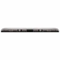 This ECCO mini light bar features LED technology with SAE J845 Class 1 certification for high-visibility warning applications. It offers 64 selectable flash patterns and is mounted via a bracket, with blunt cut wires for electrical connection. Suitable for emergency and service vehicles requiring compact warning lights