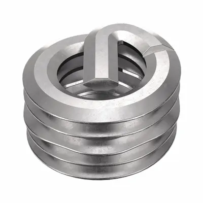 HELI-COIL Helical Insert: Tanged Tang Style, Free-Running, M3-0.50 Thread Size, Plain - Free-Running Tanged Helical Inserts