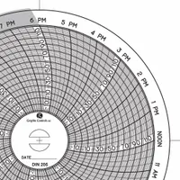 GRAPHIC CONTROLS Circular Paper Chart: Dickson, 0°F to 150°F, Chart 205, Dickson, Universal, 60 PK