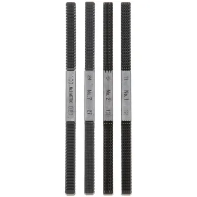 NICHOLSON Thread-Restoring File Set, 4-Piece, T33024 - Thread-Restoring File Sets
