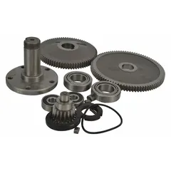 Motor gear kit for Dayton brand 2LEB4 model. Includes gear components for motor maintenance or replacement in material handling equipment such as conveyors and hoists. Manufacturer part number MH2LEB430G.