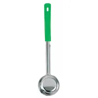 CRESTWARE Portion Controller: 4 oz Capacity, Stainless Steel, Solid, Green, 13 1/2 in Overall Lg (MPN SPO4)