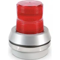 EDWARDS SIGNALING Horn Strobe: 24V DC, 7 3/8 in Overall Ht, 6 in Overall Dia, LED, 51XBRFR24D