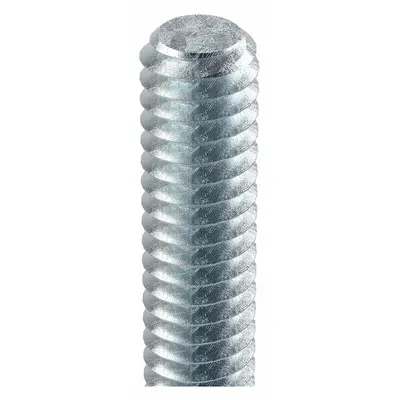 OEM Steel Left-Hand Fully-Threaded Rod M18x2.50, Class 4.8, Zinc-Plated, DIN 976 - Left-Hand Fully-Threaded Rods & Studs