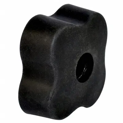 INNOVATIVE COMPONENTS 4-Arm Knob with Threaded Hole, M10, 45 mm Dia - 4-Arm Knobs with Threaded Hole