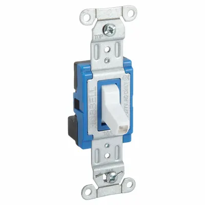 HUBBELL Wall Switch: Toggle Switch, 3-Way, Maintained, White, 120/277V AC - Toggle Wall Switches