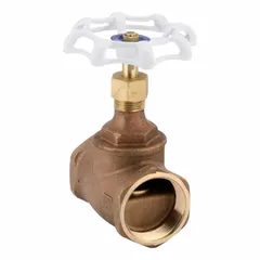 This lead-free bronze globe valve features a rising stem and Z-body design with FNPT x FNPT connections. Suitable for general-service applications requiring flow regulation and shut-off in piping systems handling gas, oil, or water.