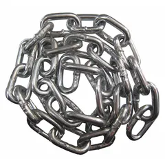 Replacement safety chain designed for use with Dayton hoist models 21VG56 and 21VG57. Used to secure load hooks or chain bags on material handling equipment, helping prevent accidental detachment during lifting operations.