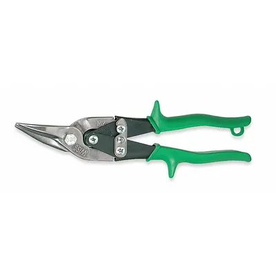 CRESCENT WISS Aviation Snip: Right, 9 3/4 in Overall Lg, 1 1/2 in Cutting Lg, Steel, Plastic - Aviation Snips