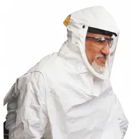 Bib Hood: North® Primair® 100, Hood, Adj Lg/Bibbed/Coated/Tychem Hood, PAPR System/SAR System (MPN PA121)