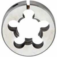 CLE-LINE Round Threading Die: 3/4"-10 UNC, 1 1/2 in OD, Adj, Carbon Steel (MPN C65250)