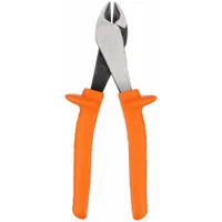 High Leverage Diagonal Cutting Plier: Insulated, Std, Oval, 7/8 in Jaw Lg, 1 1/4 in Jaw Wd, 6 - 8 in (MPN D2000-28-INS)