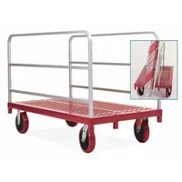 RAYMOND PRODUCTS Panel Truck: 3,200 lb, Red, 54 in L x 30 in W x 37 1/2 in H Deck, 11 3/4 in Deck Ht (MPN 3908)