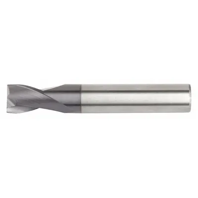 WIDIA HANITA Corner Chamfer End Mill: Carbide, TiAlN Coated, 2 Flute, 10 mm Mill Dia - General Purpose Carbide Corner-Chamfer End Mills