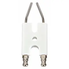 Spark plug kit for use in gas-fired burners, boilers, and furnaces in HVACR equipment. Provides ignition for fuel combustion in commercial and industrial heating systems.