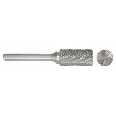 OEM Double-Cut End-Cut Cylinder Bur, 3/32" x 7/16" Head, SB-42L3 - Double-Cut End-Cut Cylinder Burs