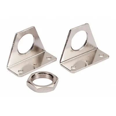 SMC Foot Bracket: Foot Mount Type, Fits 20 mm Bore Dia - Foot Mounting Brackets